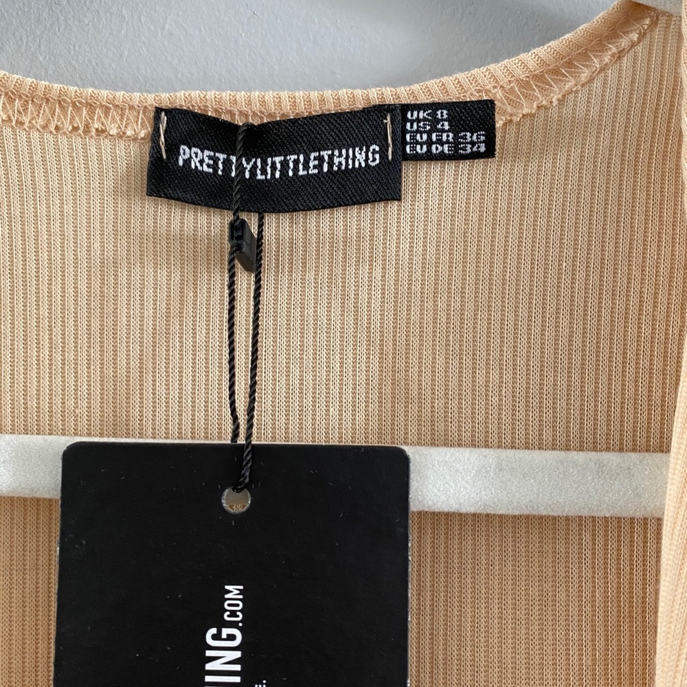 PLT Ribbed Front Tie Top - Picture 6 of 6